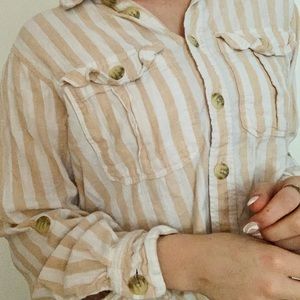 American Eagle Cropped Flannel